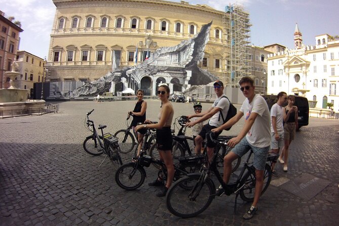 Rome Highlights by E-Bicycle Small group - Crossing the Roman Forum area