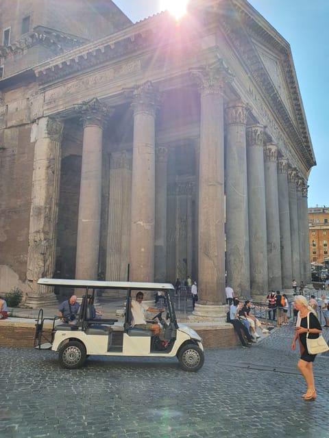 Rome: Highlights Golf Cart Tour with Pizza Snack & Gelato - Pizza, gelato, and the value of the price