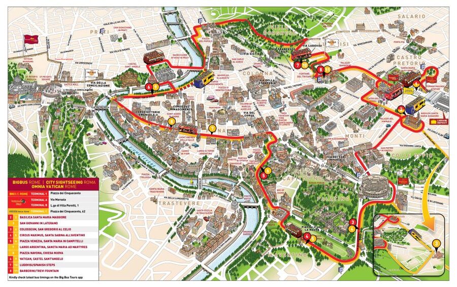 Rome: Hop-On Hop-Off Bus and Optional Cruise Port Transfer - Four hours in Rome: a workable plan