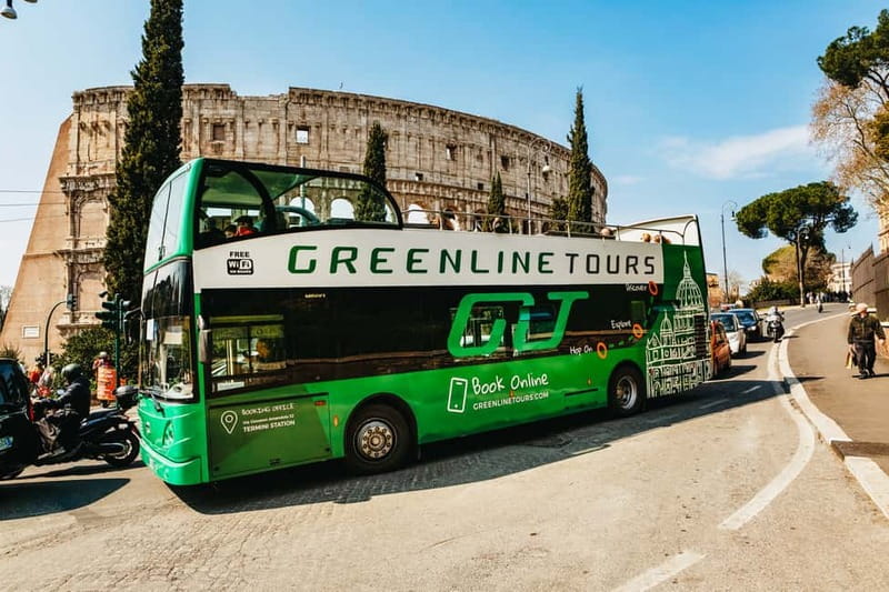 Rome:Hop-On Hop-Off Panoramic Open Bus Ticket 3 Circuits x 1 - Why this bus works well on your first day
