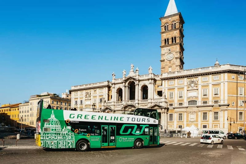 Rome:Hop-On Hop-Off Panoramic Open Bus Ticket 3 Circuits x 1 - Starting at Piazza dei Cinquecento and Via Cavour