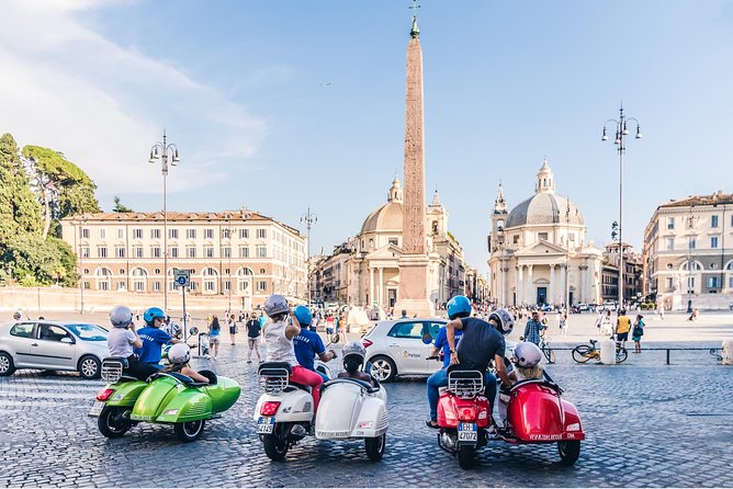 Rome Morning Vespa Sidecar Tour in Rome with Cappuccino - Piazza Venezia, the Colosseum, and Santa Maria Maggiore