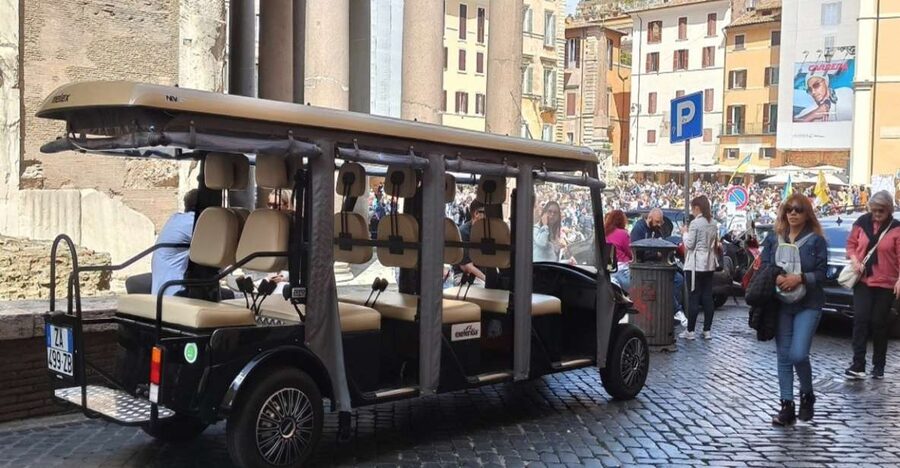 Rome: Night Tour of the City by Golf Cart (Private option) - Circus Maximus and the Palatine Hill at evening light