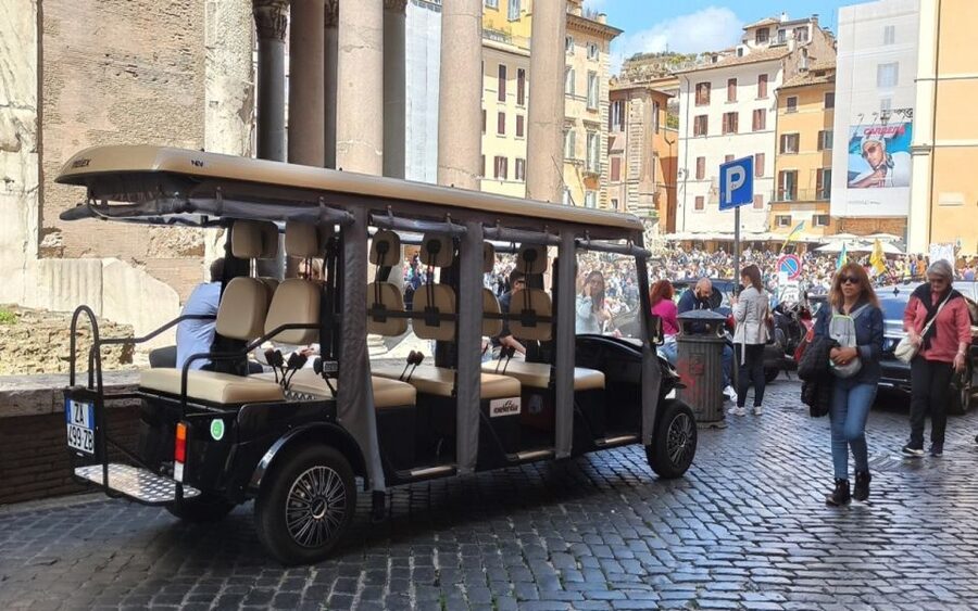 Rome: Night Tour of the City by Golf Cart (Private option) - The Spanish Steps from above