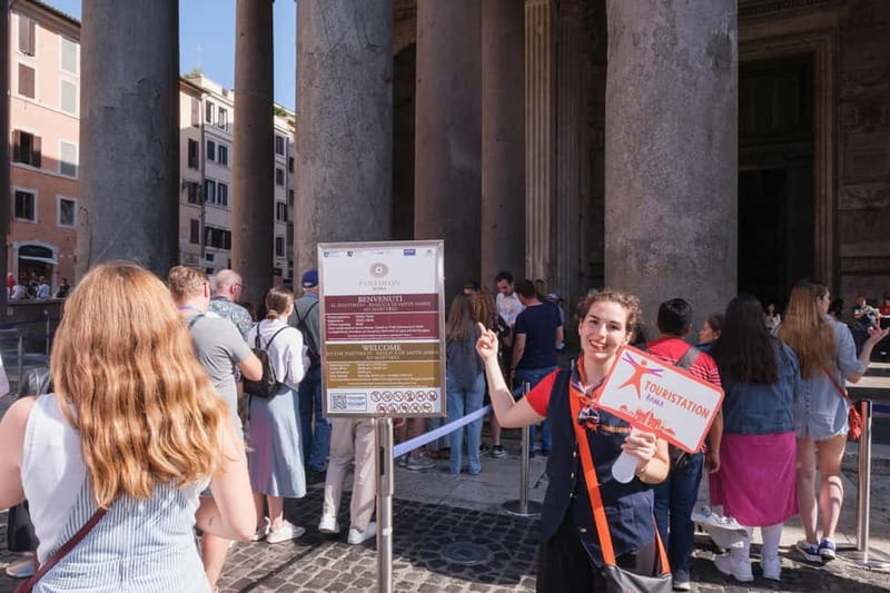 Rome Pantheon and Priority Entry Ticket - Reaching the Pantheon after a short historic walk