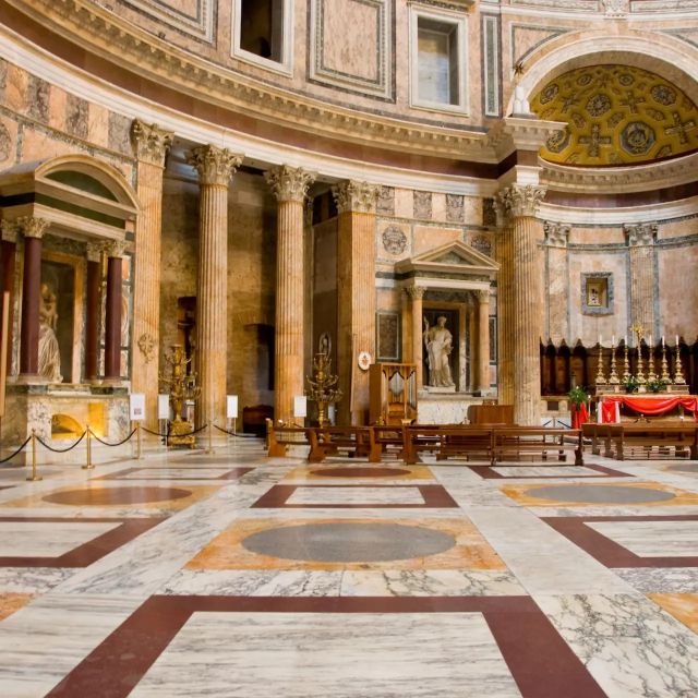 Rome: Pantheon Timeless Marvel Guided Tour with Entry Ticket - Inside the Pantheon, where the oculus changes the room