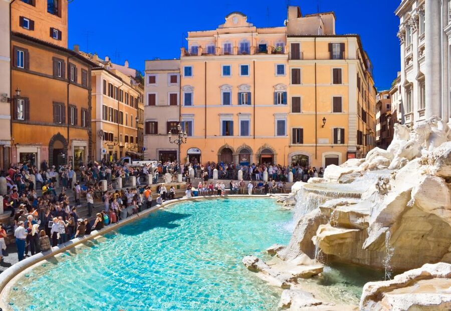 Rome: Pantheon, Trevi Fountain & Roman Squares Guided Tour - Trevi Fountain and the coin tradition