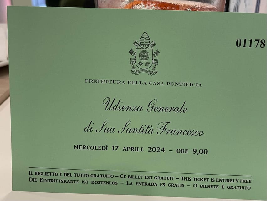 Rome: Papal Audience Tour With Reserved Access - Listening to the prayers, message, and blessing