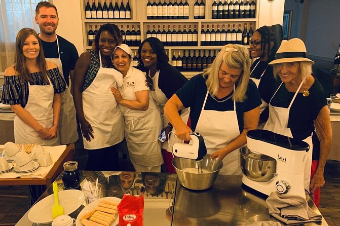 Rome Pasta and Tiramisu Class: Ravioli, Fettuccine & Fine Wine 5<em> – Key points to know before you book’ /></p>
<ul>
<li><strong>Three Roman classics in one class:</strong> Make fresh fettuccine, ricotta and spinach ravioli, and tiramisu.</li>
<li><strong>A social setting near the Vatican:</strong> The class takes place in a locally loved restaurant, with a chance to meet people from around the world.</li>
<li><strong>Small groups matter:</strong> Attendance is capped at 12, and several instructors are praised for giving patient, individual help.</li>
<li><strong>Drinks are part of the event:</strong> Prosecco, DOCG wine, soft drinks, and bottled water flow during the cooking session.</li>
<li><strong>The meal is included:</strong> You eat the fresh pasta you help prepare, then finish with tiramisu, limoncello, and coffee.</li>
<li><strong>Allow for a relaxed pace:</strong> Three hours gives you time to cook, eat, chat, and enjoy the drinks, though the hands-on work is not equally detailed for every dish.</li>
</ul>
<h2 id="what-this-rome-pasta-class-is-really-like">What this Rome pasta class is really like</h2>
<p><img width="671" height="446" decoding="async" src=