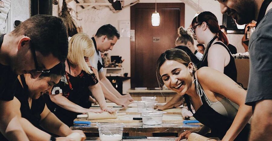 Rome: Pasta Making with Wine Tasting and Dinner in Frascati - Touring a 15th-century wine cellar