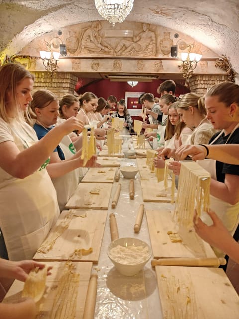 Rome: Pasta & Tiramisu Cooking Class near the Spanish Steps - Rolling and Cutting Fettuccine by Hand