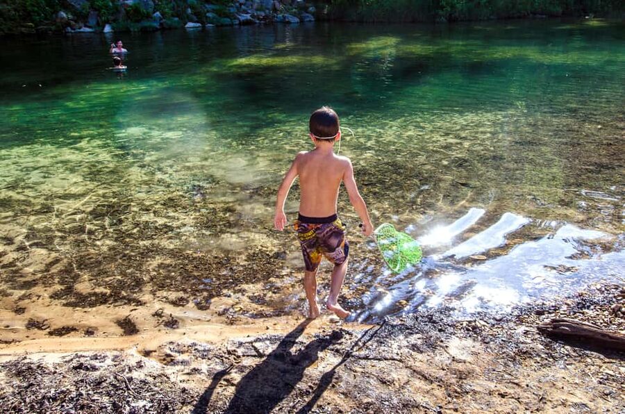 Rome: Popes' Lake, Kayak Tour with Swimming & Roman Pizza - The secluded beach and swimming stop