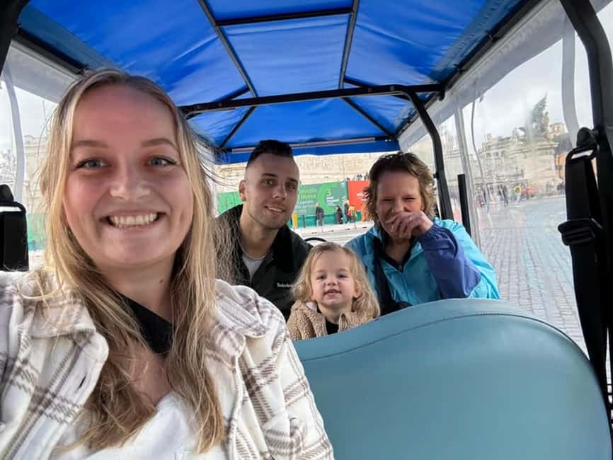 Rome: Private Guided Golf Cart Tour with Gelato or Wine - Trajan’s Column, Venice Square, and the Pantheon