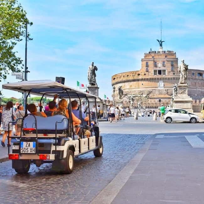 Rome: Private Guided Golf Cart Tour with Gelato or Wine - Starting at Piazza della Repubblica