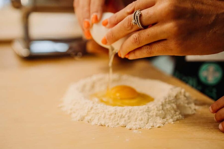 Rome: Traditional Pasta Making Class with Wine & Gelato - Sitting Down to Eat What You Prepared
