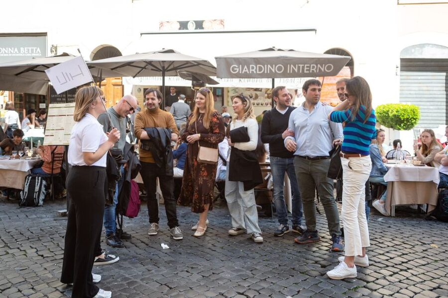 Rome: Trastevere & Campo de Fiori Street Food Walking Tour - Campo de Fiori, where the market adds context