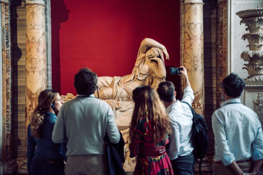Rome: Vatican & Sistine Chapel Tour + Optional Colosseum - Ancient sculpture in the Pio-Clementino Museum