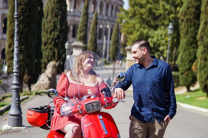 Rome Vespa Scooter Tour with Professional Photographer - Mouth of Truth and the Vittoriano: classic photo moments