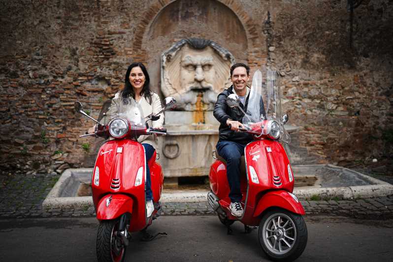 Rome Vespa Tour with Professional Photoshoot - The Colosseum photo stop
