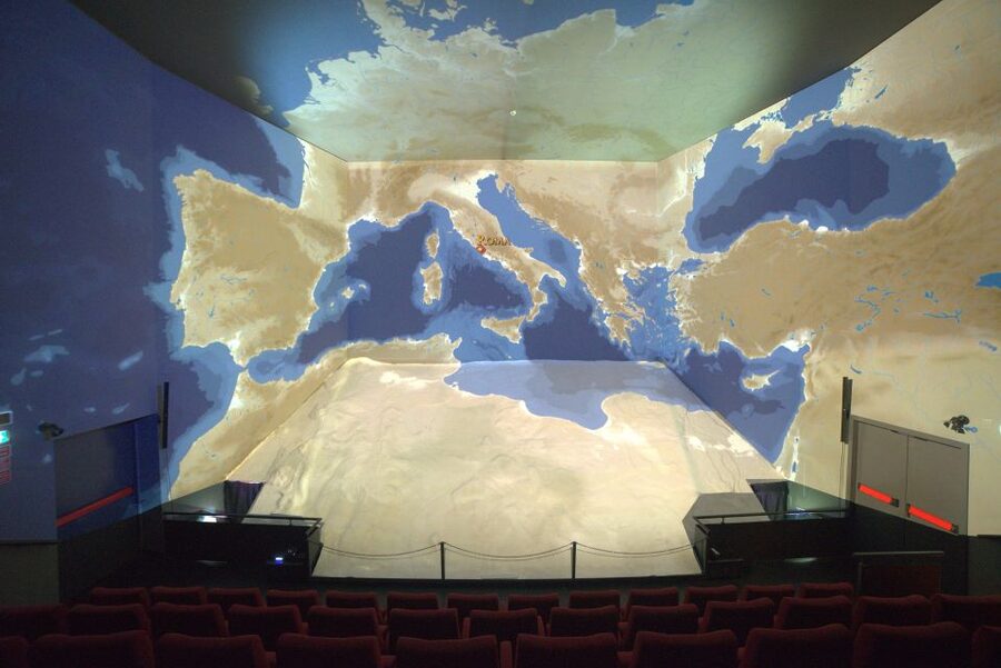 Rome: Welcome To Rome Immersive Multimedia Show - The opening displays and four historical models
