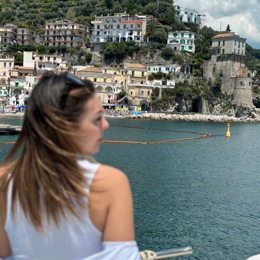 Salerno: Amalfi Coast Cruise with Lunch, Aperitif & Swimming - The first swim at Cavallo Morto