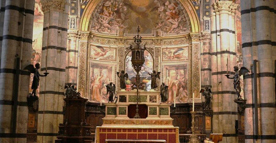 Siena Walking Tour with Cathedral and Crypt & Museum Option - Starting under the tree at San Domenico