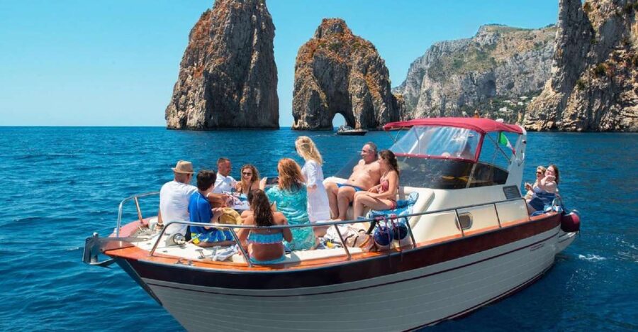 Sorrento: Capri and Blue Grotto Boat Cruise with Drinks - Meeting in Sorrento at 9:45am