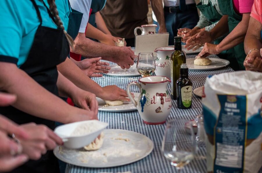Sorrento: Pizza Making Class - Making the dough, with one important catch