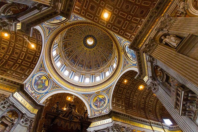 St. Peter’s Basilica Priority Access Tour with Dome & Crypt - Inside the Basilica: Michelangelo, Bernini, and St. Peter