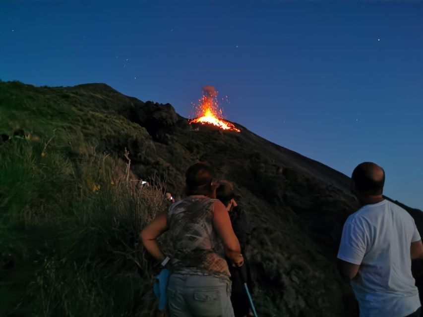 Stromboli: Sunset Trekking at Sciara del Fuoco - The climb through shrubs and old Stromboli