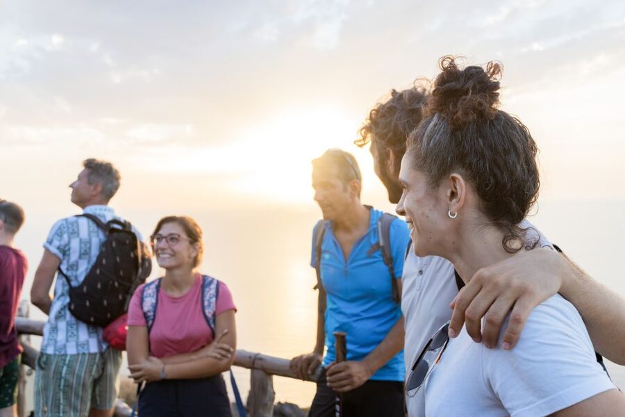Stromboli: Sunset Trekking at Sciara del Fuoco - Reaching the 400-meter Sciara del Fuoco viewpoint