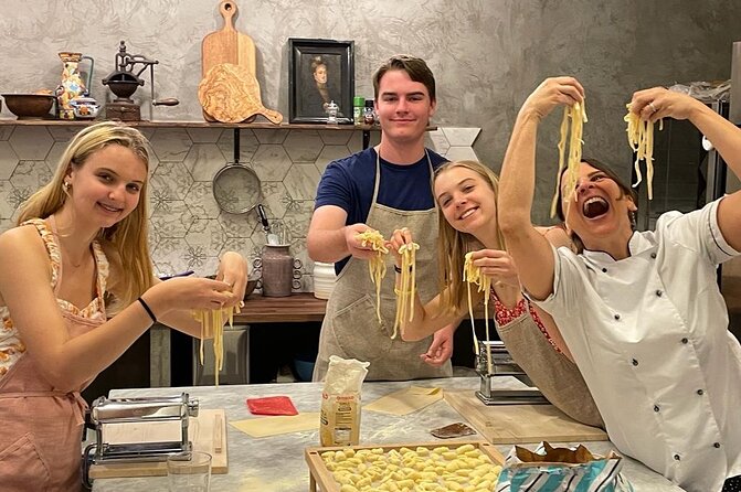 Super Fun Pasta & Gelato Class by Vatican with Wine + Oil Tasting - Making gelato from scratch