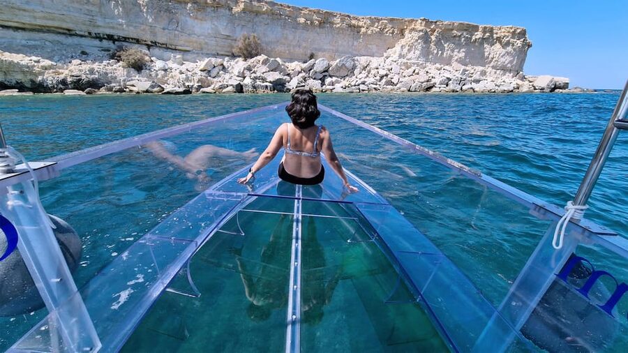 Syracuse: Coast and Sea Caves Full Transparent Boat Tour - Along the Siracusa and Ortigia coast