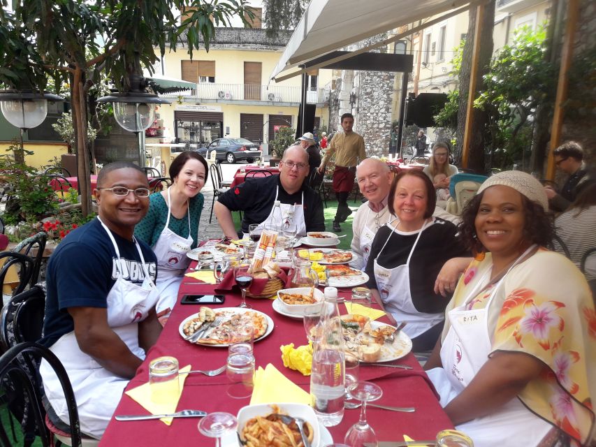 Taormina: Half-Day Pizza Making Class - Stretching dough and choosing toppings