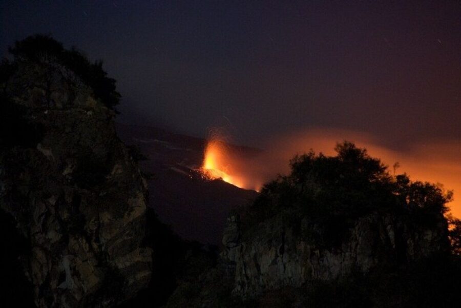 Taormina: Mount Etna Sunset Tour with Cave Visit and Tasting - Leaving Taormina by van