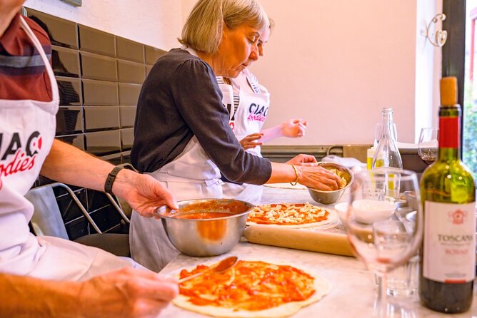 The Italian Way: Pizza and Gelato Class with Unlimited Wine - Baking Your Pizza and Eating Dinner