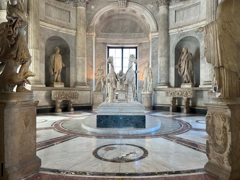 Vatican: Museums, Raphael & Sistine Chapel + Basilica Option - The Vatican Museums route, from courtyards to galleries