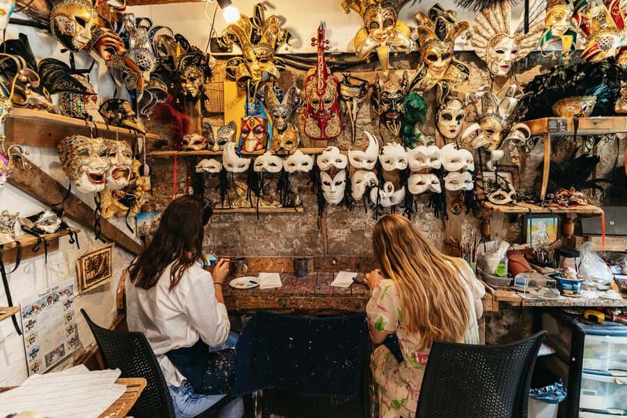 Venice: Carnival Mask Workshop - The stories behind Venetian masks