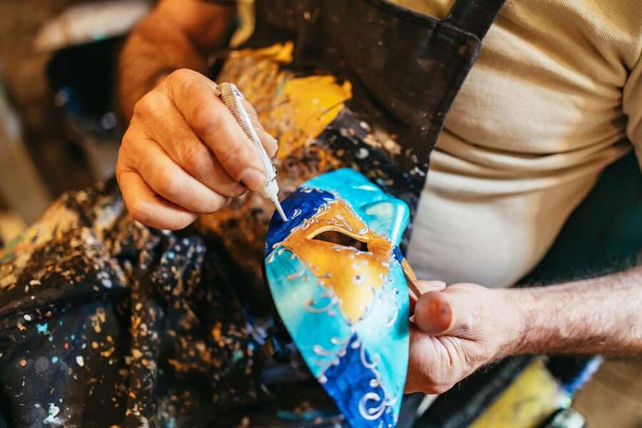 Venice: Carnival Mask Workshop - The artisan’s finishing touch