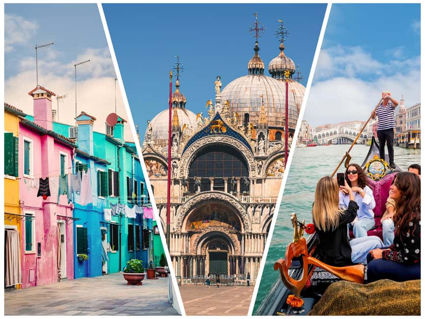 Venice: St Mark's, Doge's Palace, Murano & Burano Day Tour - St. Mark’s Basilica and the golden heart of Venice