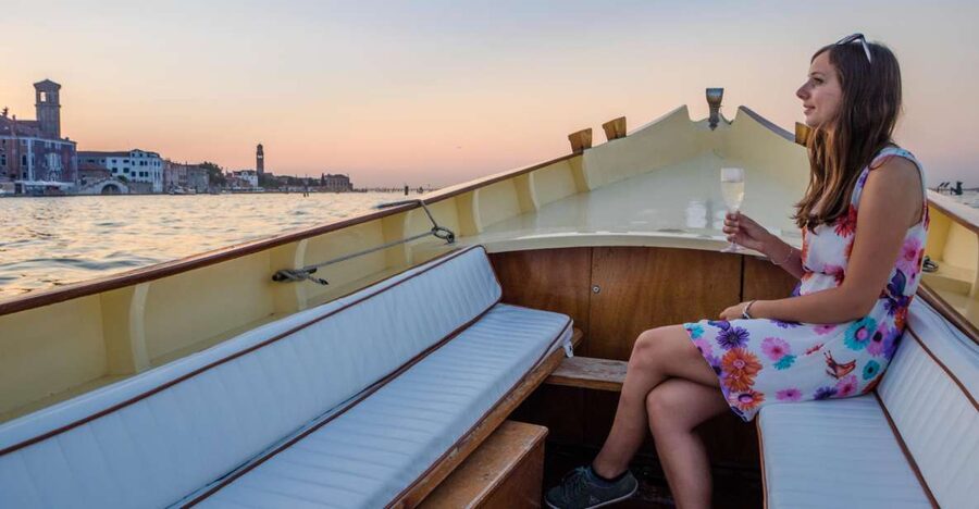 Venice: Sunset Cruise by Typical Venetian Boat - Key points at a glance
