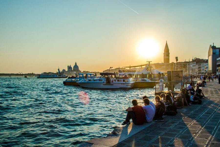 Venice: Sunset Cruise by Typical Venetian Boat - The first run toward St. Andrea and Vignole