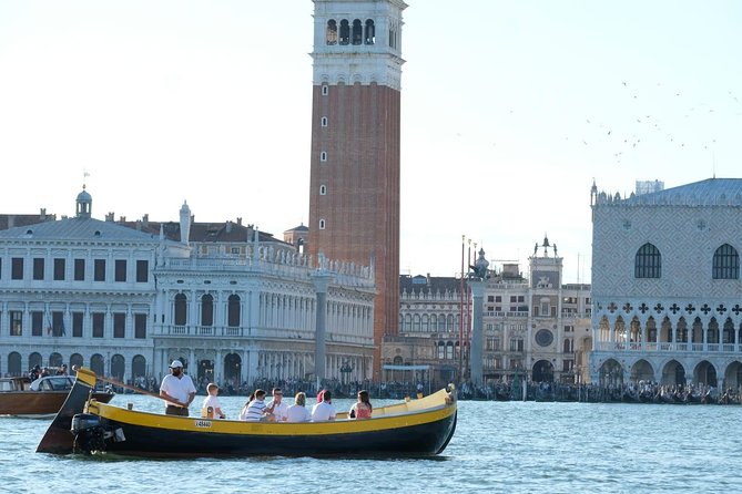 Venice Sunset Cruise by Typical Venetian Boat with Prosecco - Crossing St. Mark’s Basin toward the open lagoon