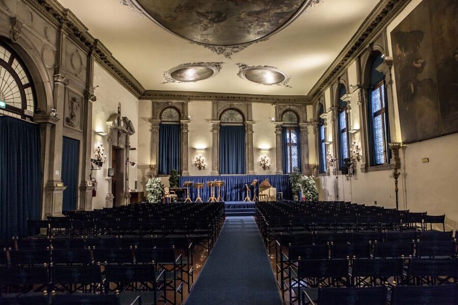 Venice: Vivaldi’s Four Seasons Live Classical Music Concert - Entering the historic concert setting