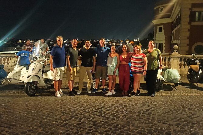 Vespa Sidecar Tour By Night with Pickup - The Baths of Caracalla and the Pyramid of Cestius