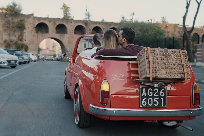 Vintage Fiat 500 Cabriolet: Rome's Highlight Semi Private Tour - Finishing beside the Colosseum