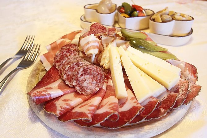 Visit Best Wineries in Tuscany - Wine Tasting & Tour - Tuscan salami, pecorino, bruschetta, and olive oil